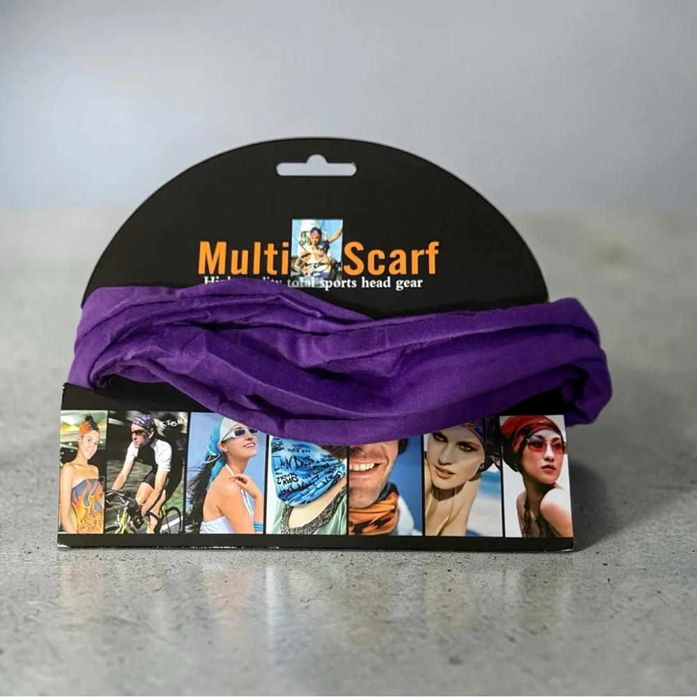 Multi-Scarf High Quality Total Sports Headgear Muti-Functional-Purple